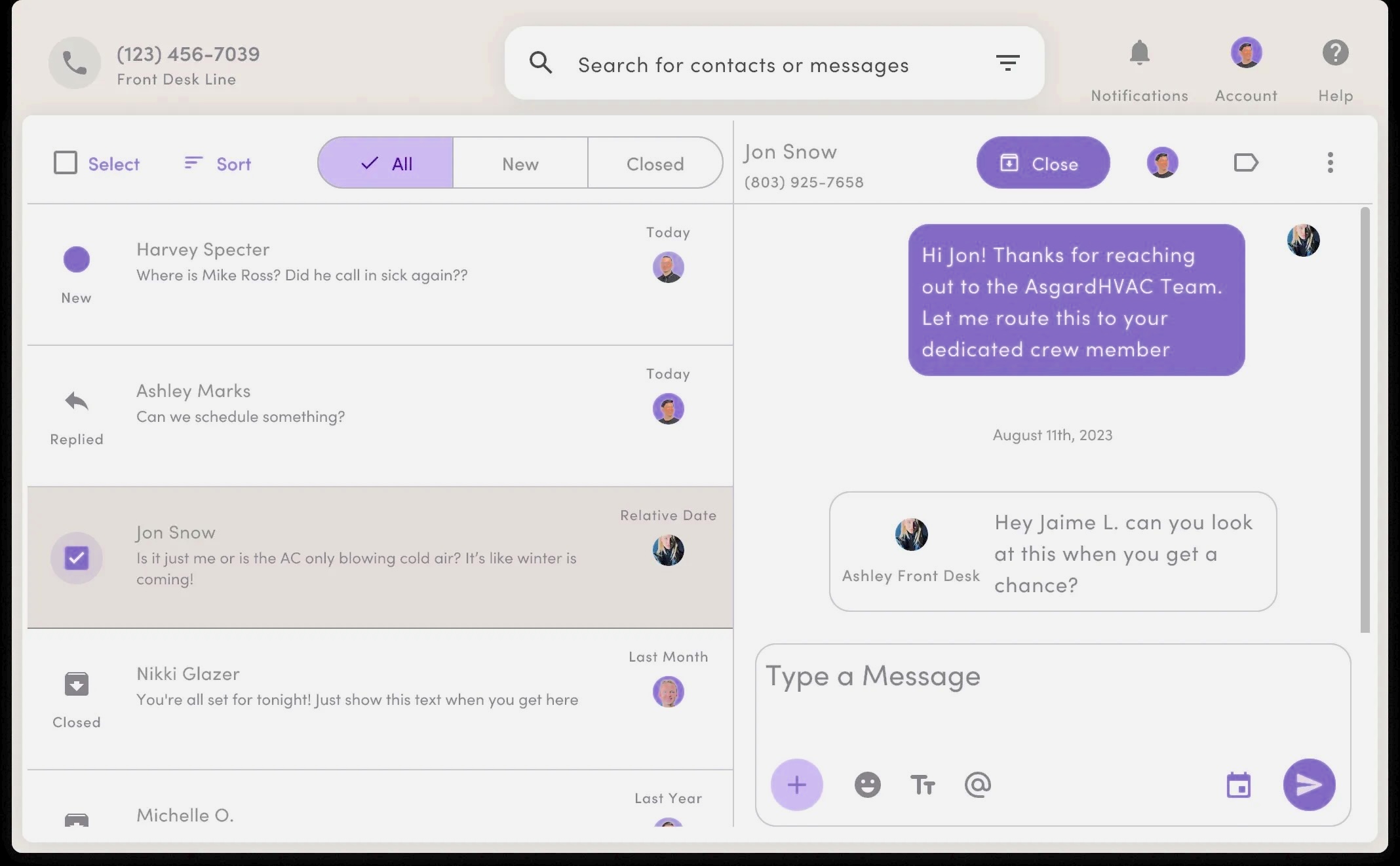 carrier messaging apps syncing messages across multiple devices